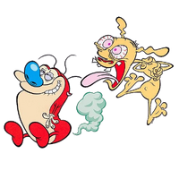 Stimpy farting on Ren