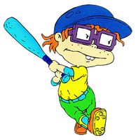 Chuckie Playing baseball