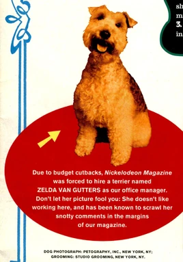 Zelda van gutters introduction Nickelodeon Magazine summer 1993