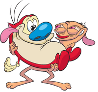 Ren Carrying Stimpy