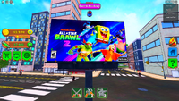 Advertisement billboard in TMNT Battle Tycoon