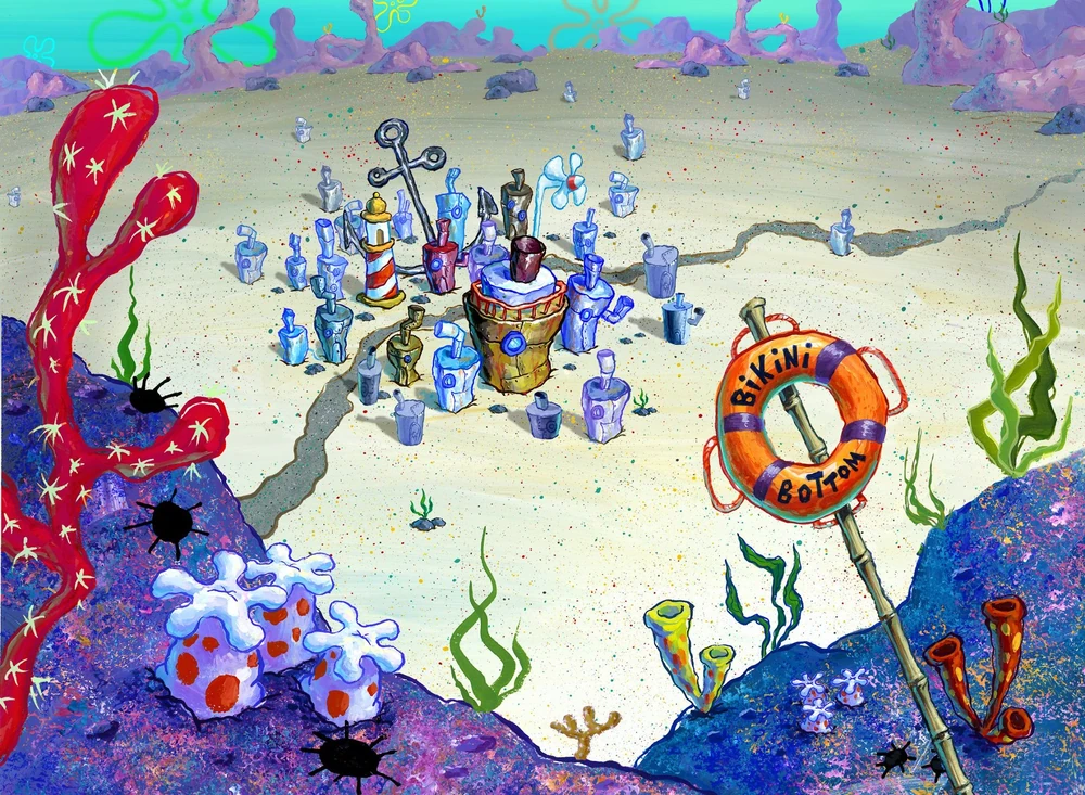 Origin of Bikini Bottom from SpongeBob 🏝️