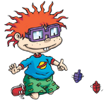 Chuckie Finster playing with dreidels