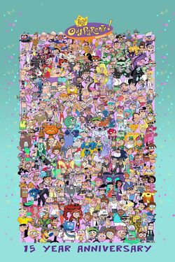 The-Fairly-OddParents-Every-Character-Ever-Poster-Nickelodeon-Nick-FOP-Nicktoons-Nicktoon-Stars-Cast