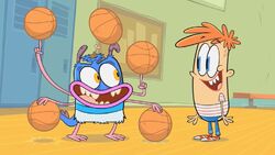 Bunsen and Mikey as they appear in the pilot.