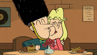 Lynn Sr. kissing his wife