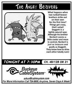 1998 Buckeye CableSystem The Angry Beavers ad