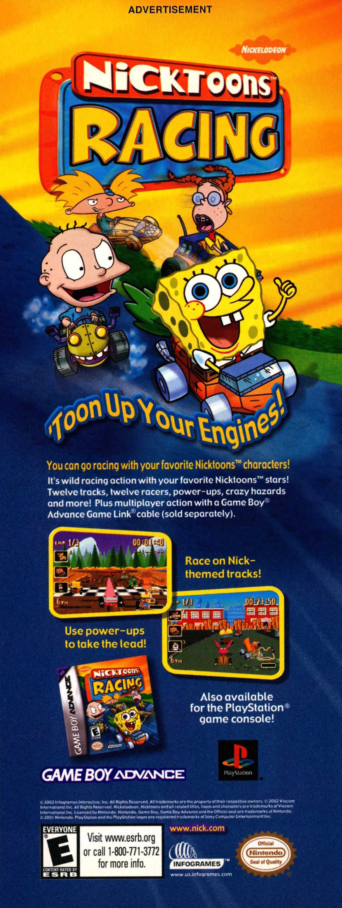 Nicktoons racing ps1 clearance