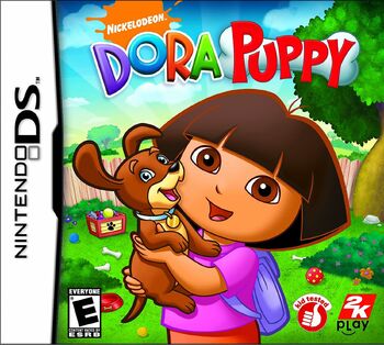 Dora Puppy Nintendo DS front cover