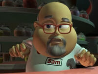 Evil SamClone of Sam Melvick Appears in The Adventures of Jimmy Neutron episode "The Trouble with Clones"