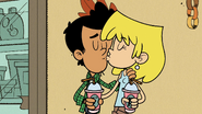 Lori and Bobby kissing
