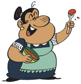 Rosa cooking