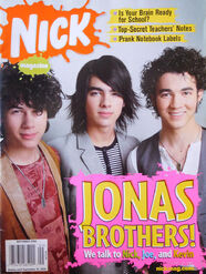 Nick Magazine cover Sept 2008 Jonas Brothers