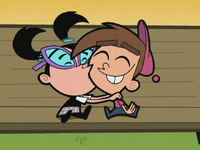 Tootie kissing Timmy (Love Struck)