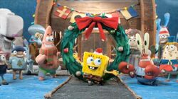 Its a SpongeBob Christmas Cast Shot