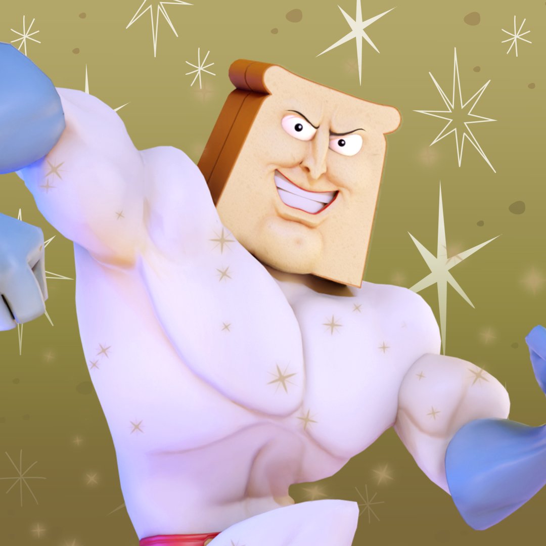 Nickelodeon All-Star Brawl/Powdered Toast Man - SuperCombo Wiki