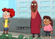 Chris is bored