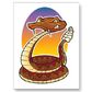 Cartoon rattlesnake postcard-p239908546346789081baanr 400