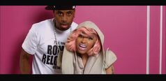 Nicki with SB in the "Stupid Hoe" Music Video