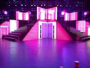 The stage for the Pink Friday Tour