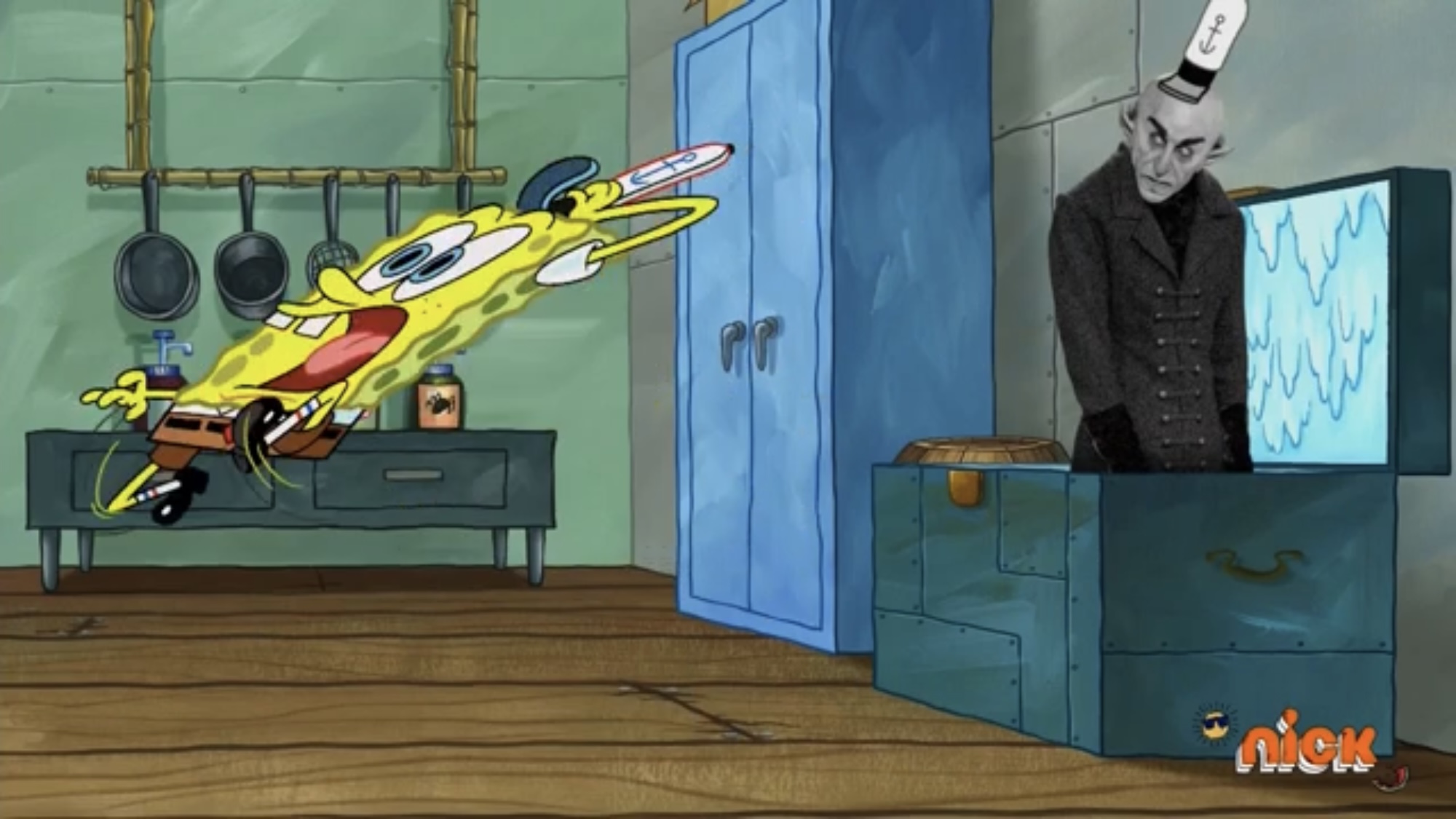 SpongeBob and Patrick noclipped into the Backrooms by RedKirb on