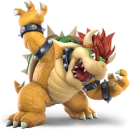 Bowser's appearance in SSBU, which is his design in SUASBRX.