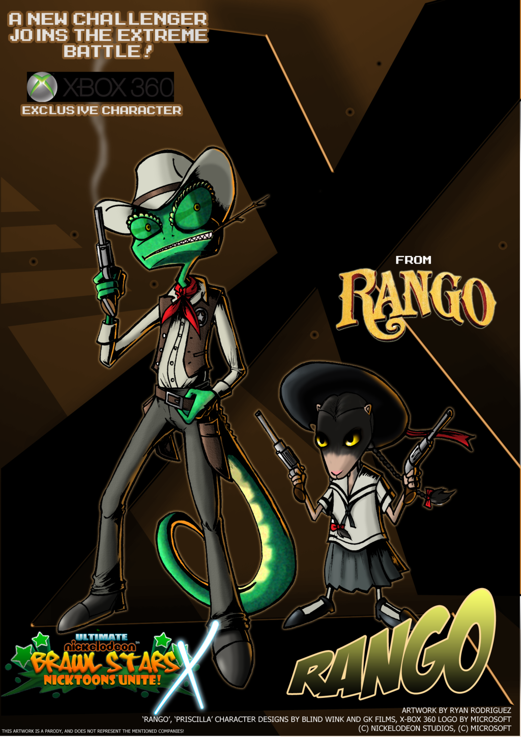 Rango Cartoon Crossover Wiki Fandom - ultimate nickelodeon brawl stars x release date