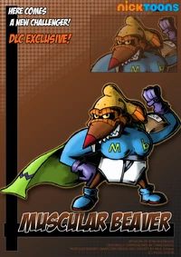 Nicktoons muscular beaver by neweraoutlaw-d5csiey