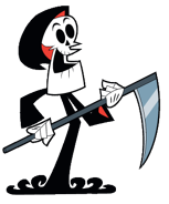 Grim's original appearance in The Grim Adventures of Billy & Mandy.