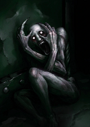 SCP-096, a possible transformation of Mr Smith. That could also explain why he he hides his face and is so reclusive.