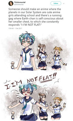 Earth-chan  Anime Minecraft Skin