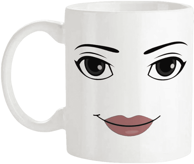 Roblox Woman Face Mug