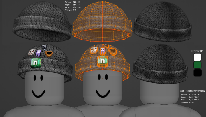 Gray R-Logo Beanie, Roblox Wiki