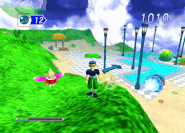 The King Pian throwing rocks.