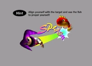 Gulpo's fishes in the game's hint on how to defeat Gulpo.