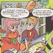 Roger with Claris in the Archie Comics.