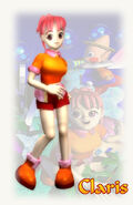 Claris Sinclair, one of the two visitors from NiGHTS into Dreams.