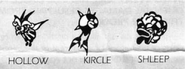 Hollows, Kircles, and Shleeps