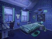 Concept art for Will's bedroom.