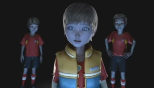 A possible reference to Roger in  (boy from the right with his hands on his waist).