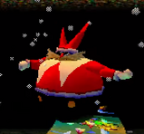 Dr. Eggman parodying Puffy in Christmas NiGHTS