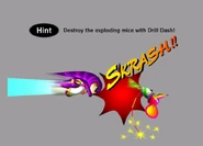 The game's hint on how to defeat Clawz.