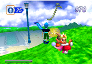 The King Pian sprite in the Sega Saturn mode of the NiGHTS into Dreams HD remaster.