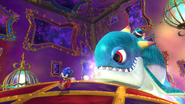 Master Zik riding on Gulpo.