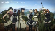 No.21 with YoRHa Squad No.2's Team in NieR:Automata Ver1.1a