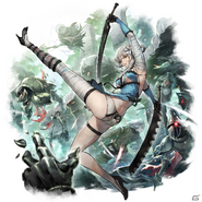 Kainé in Octopath Traveler