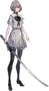 Hina's Character Art Holding Defective Akagi