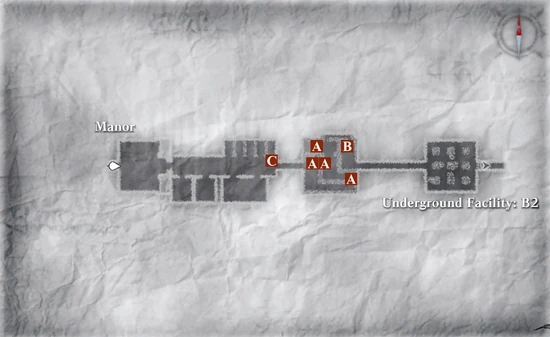 Facility B1 Item Map