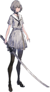 Hina's Character Art Holding Akagi