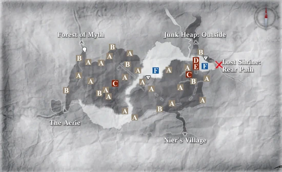 Northern Plains Item Map